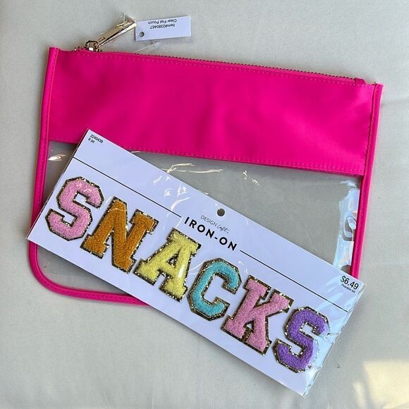 Handbags - Snack Iron On and Clear Flat Pouch